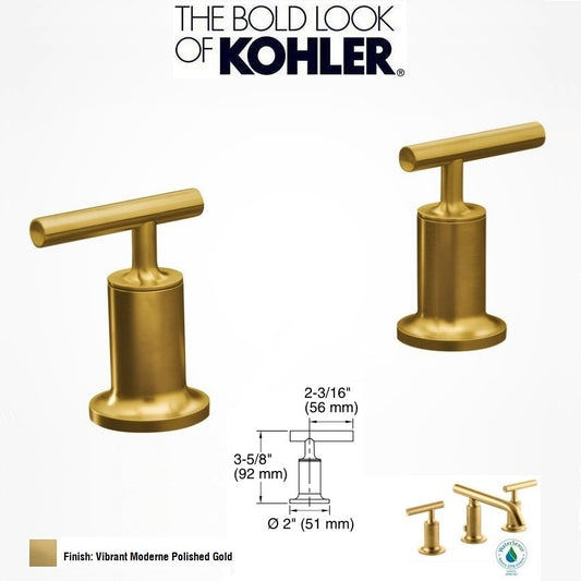 Kohler Purist_Pairs of Deck or Wall-Mount Valve Trim/Lever Handles