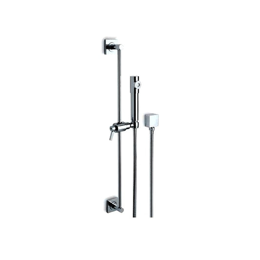 Newform "Qb" 5657 completed shower set w/wall union, handshower, shower hose