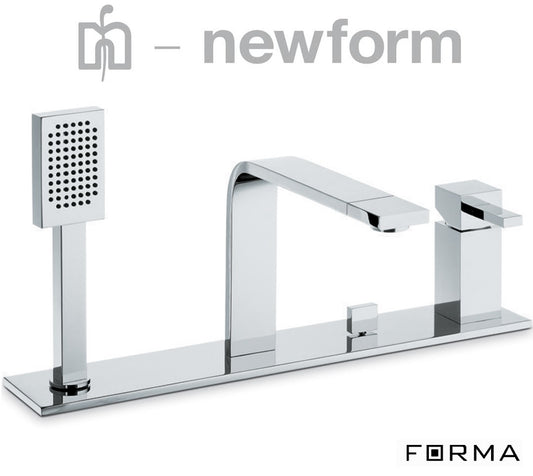 Newform Forma 60496C D.M 4-Hole B/S Mixer Complete Set