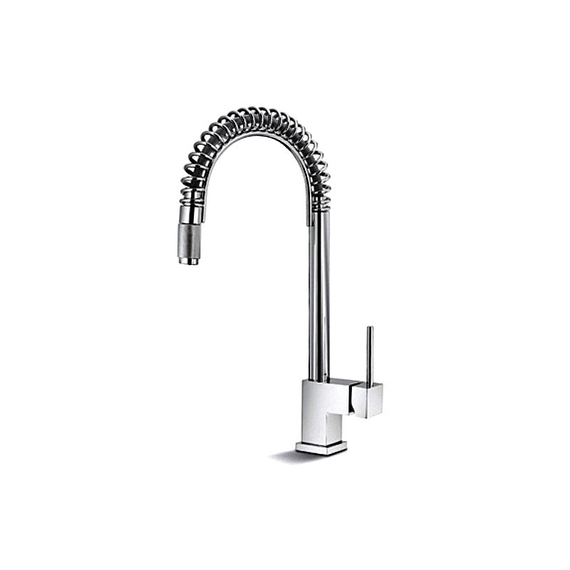 Newform Forma 60550 Tubular Swivel Pull-out Kitchen Mixer