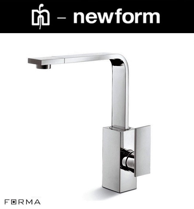 Newform "d-Rect Collection" 61420 Kitchen Sink Mixer w/Swivel Spout