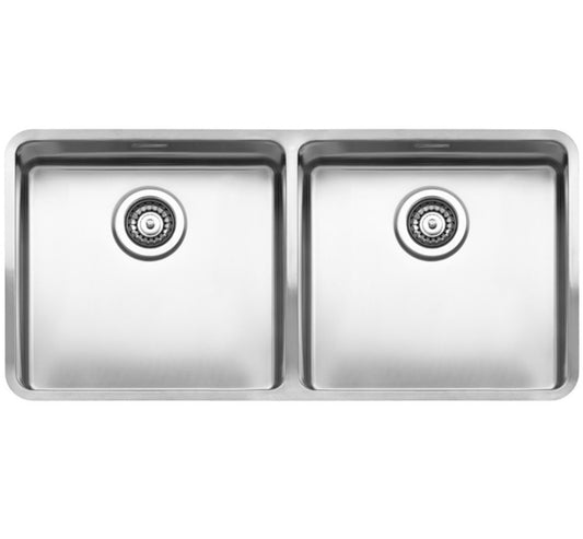 Reginox Ohio B09H6LLU08GDS.9 40X40+40X40 S.S Integrated Kitchen Sink w/Drainer