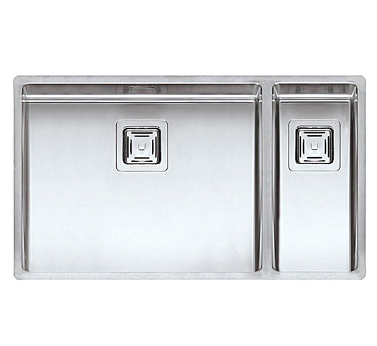 Reginox Texas B09T9LLU08GDS 50X40+18X40 S.S Integrated Kitchen Sink w/waste kit