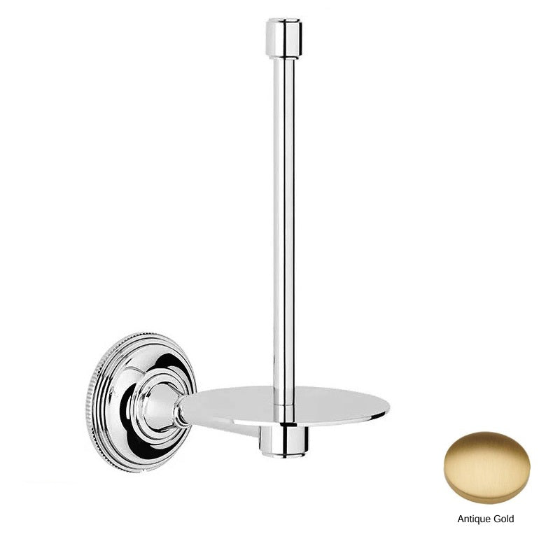 Samuel Heath Style Moderne N6631-AG Spare Paper Holder in Antique Gold Finish