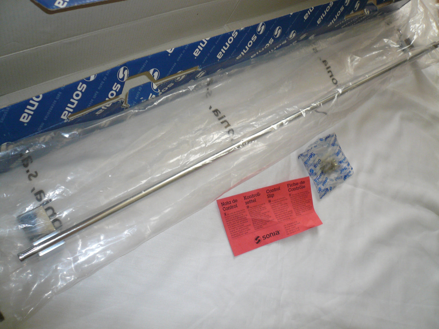 Sonia "Eletech" 113569 Metal Towel Rail w/Fixation Set Size:W820xH50xD60mm