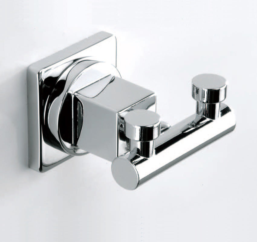 Sonia Dynamicuadro 114528 Metal Double Robe Hook W45 x H35 x D55mm