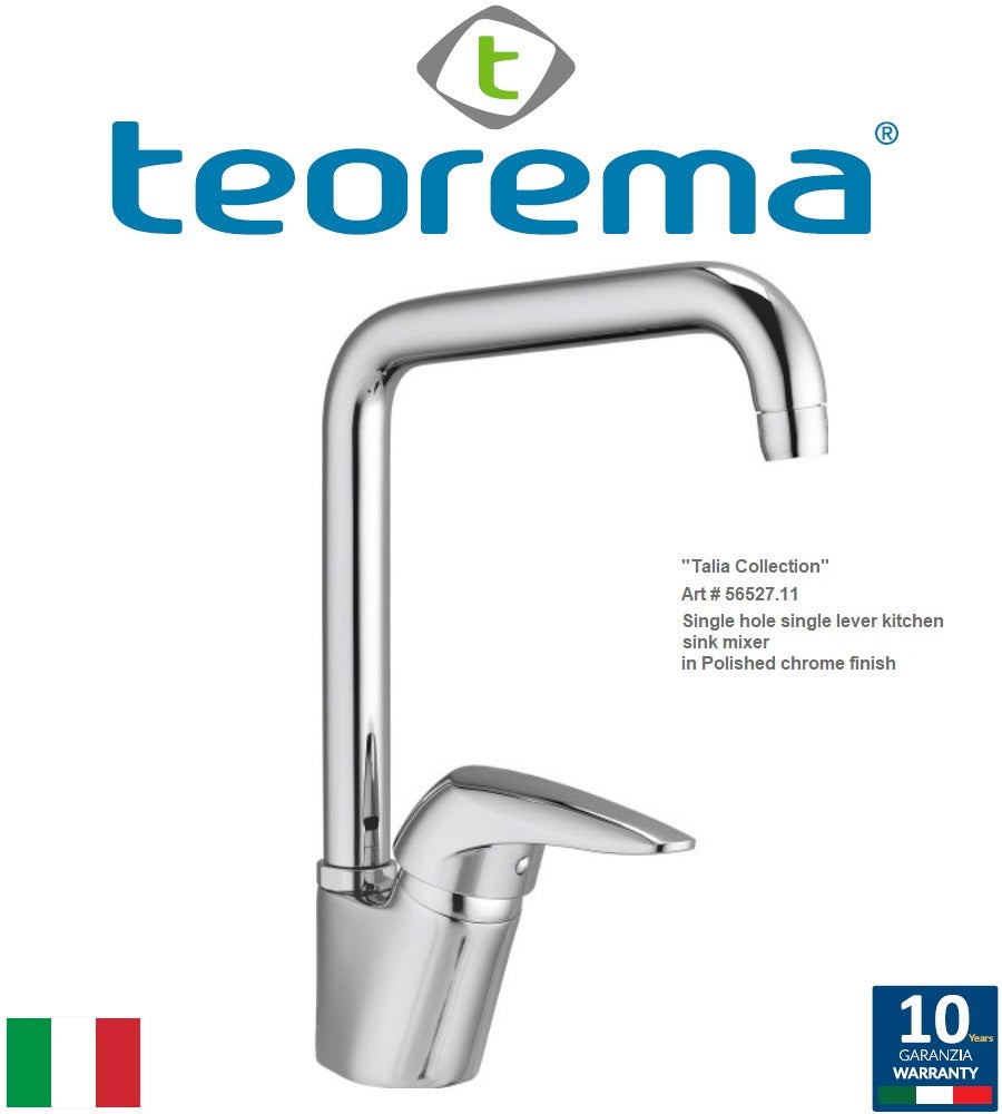 TEOREMA Talia 5652711 kitchen sink mixer w/swivel spout