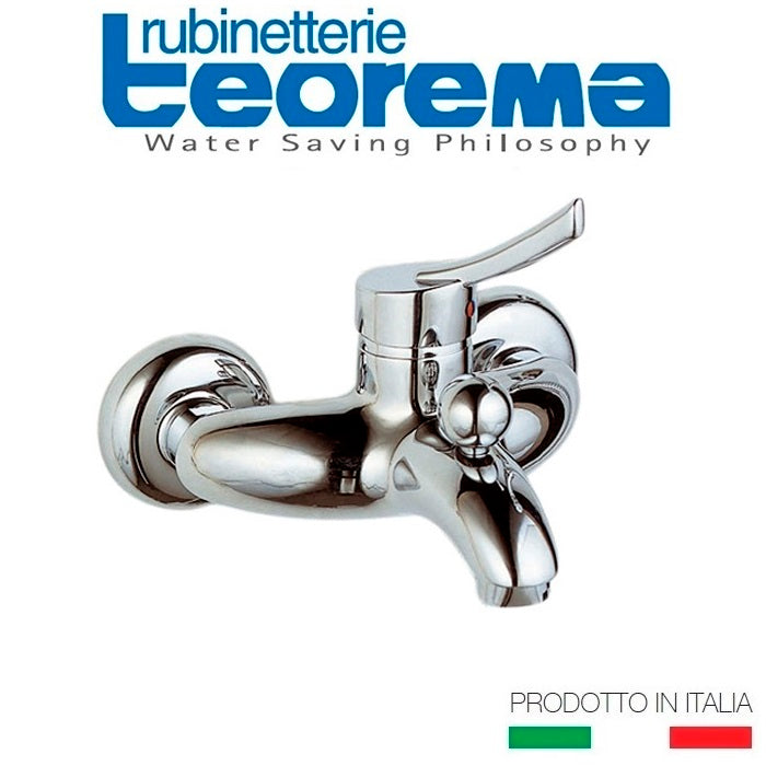 Teorema "Silhouette" 8016011 Wall Mounted Single Lever Bath & Shower Mixer