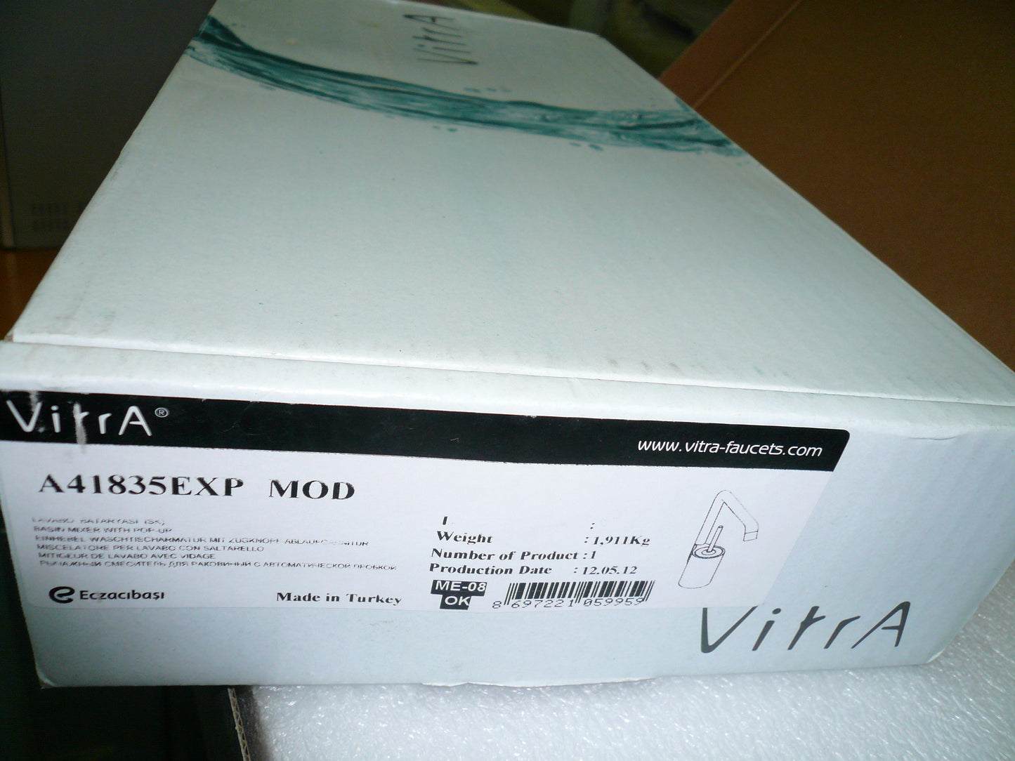 VitrA "MOD Collection" A41835 Basin Mixer + A41836 B&S Mixer