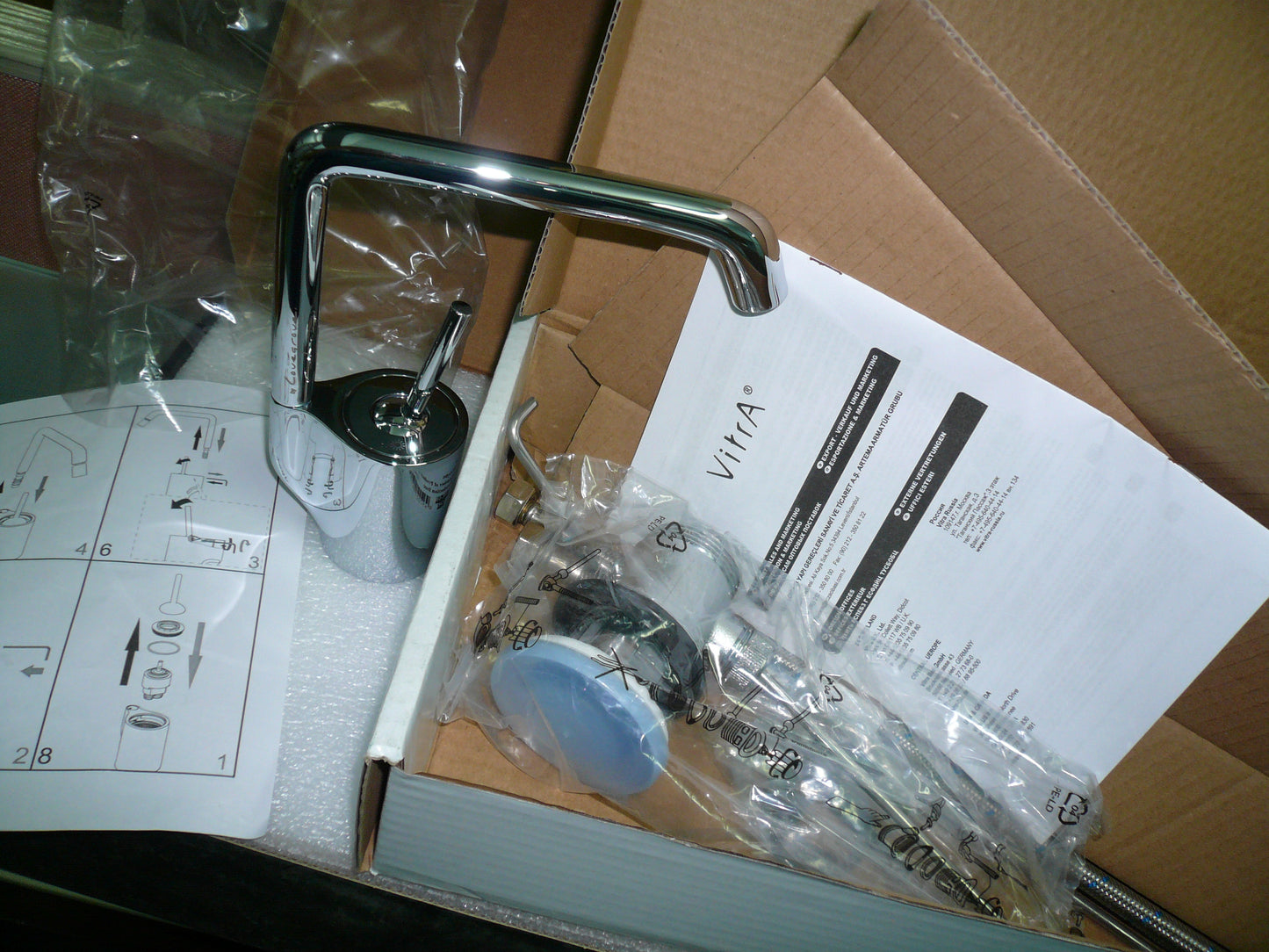 VitrA "MOD Collection" A41835 Basin Mixer + A41836 B&S Mixer