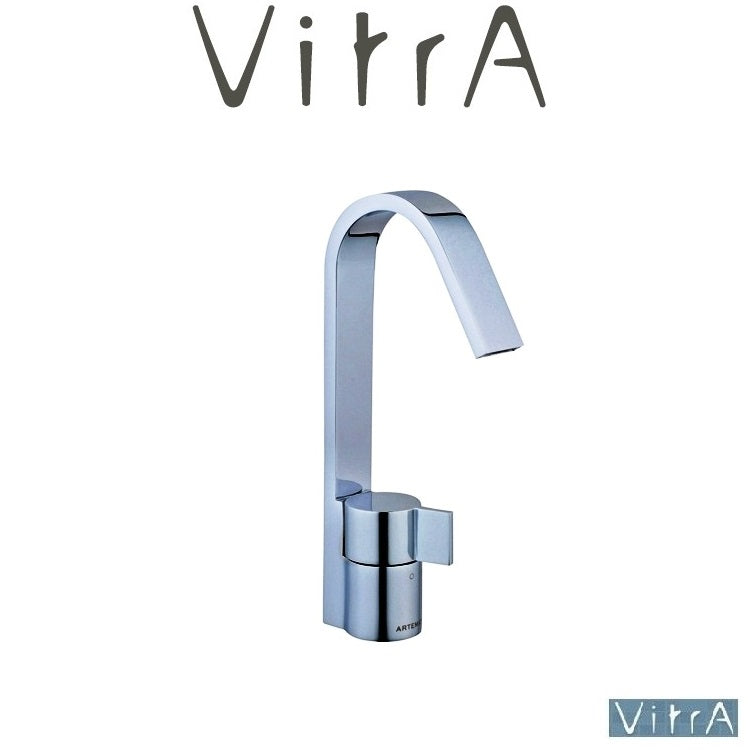 VitrA "Diagon" A41969 Single Lever Basin Mixer w/Cascade Spout & w/Pop-up Waste