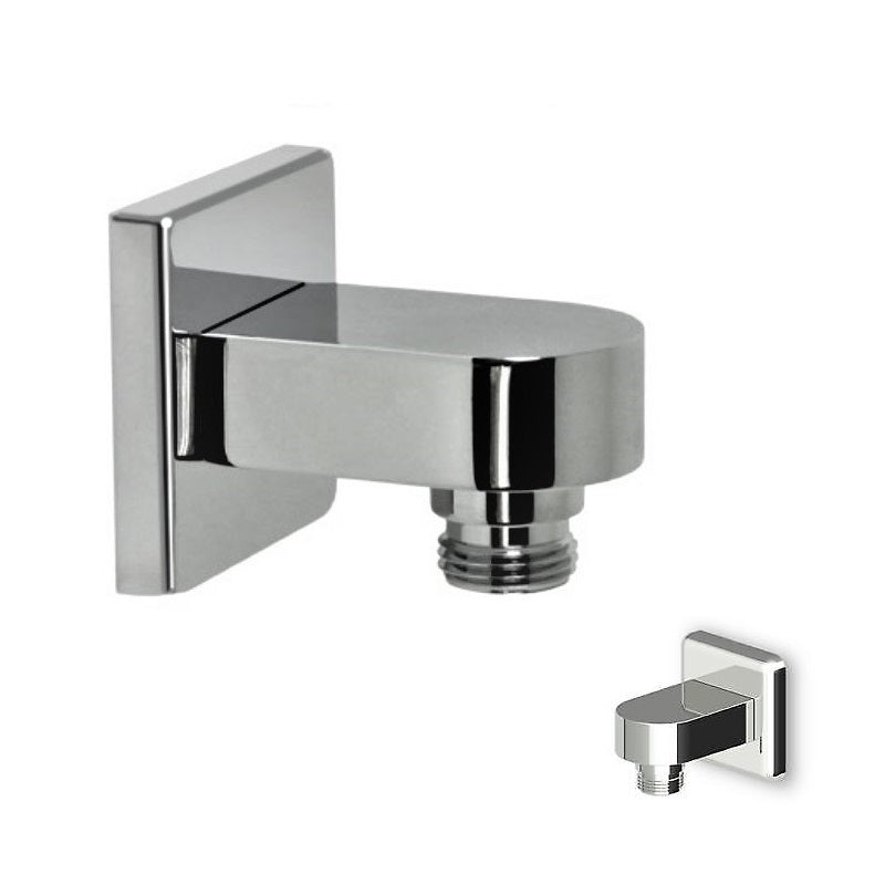 Zucchetti "Faraway Collection" Z93809 metal wall outlet elbow 1/2" x 1/2"