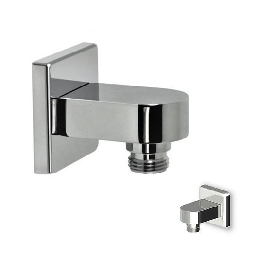 Zucchetti "Faraway Collection" Z93809 metal wall outlet elbow 1/2" x 1/2"