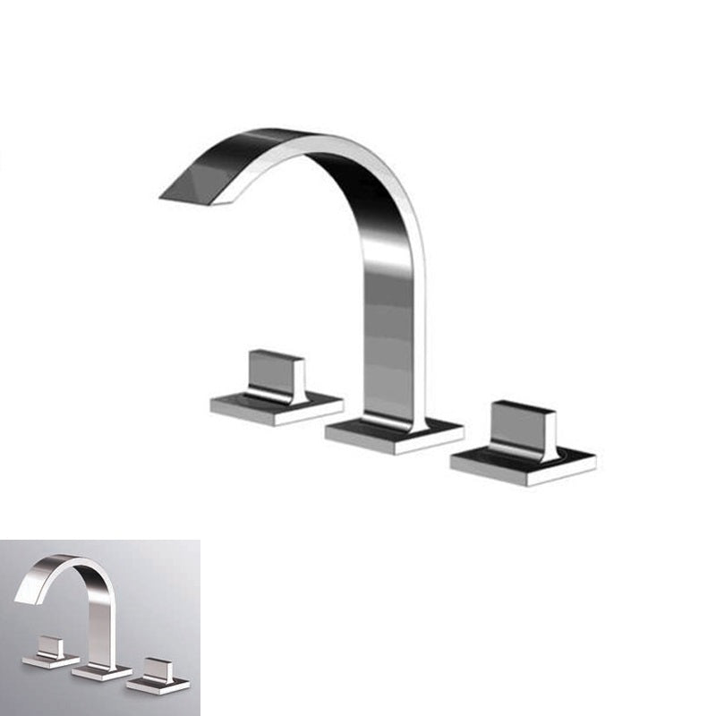 Zucchetti "Aguablu" ZA5652 3-holes bidet/basin mixer w/pop-up waste