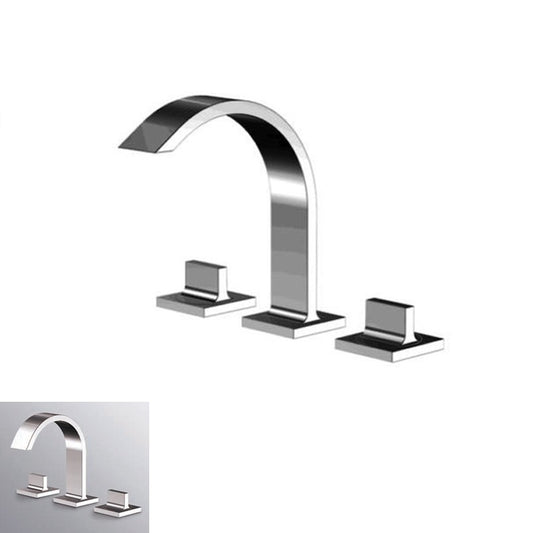 Zucchetti "Aguablu" ZA5652 3-holes bidet/basin mixer w/pop-up waste
