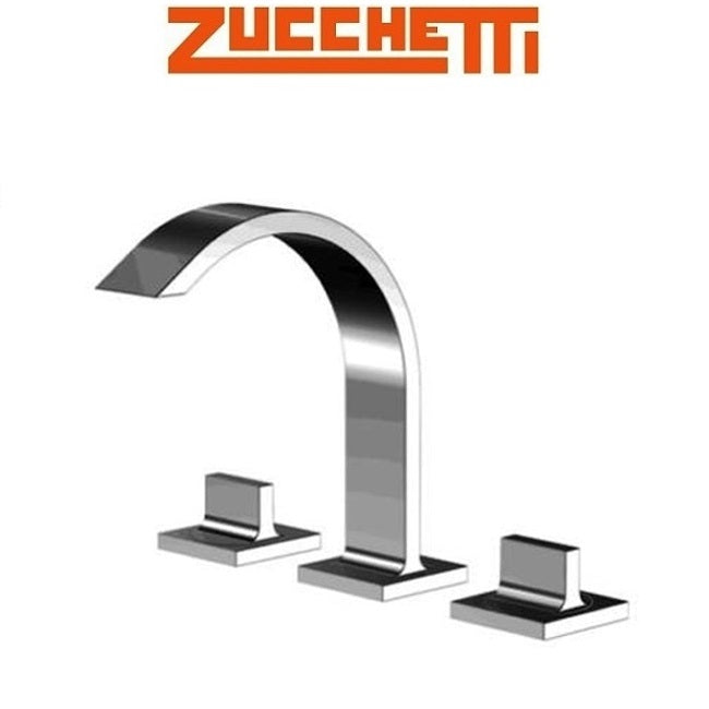 Zucchetti "Aguablu" ZA5652 3-holes bidet/basin mixer w/pop-up waste