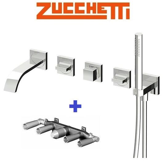 Zucchetti Aguablu ZA5745 Bath Set with R99505 Built-In Parts