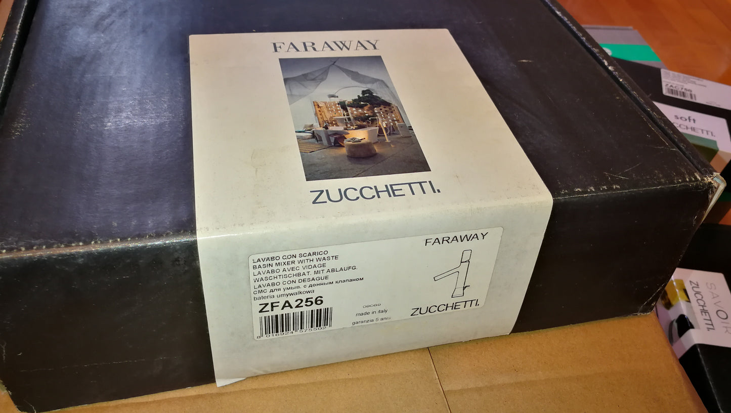 Zucchetti "Faraway" ZFA256 single lever basin mixer with pop-up waste