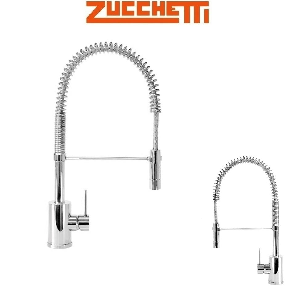 Zucchetti Shock ZP4264 Single lever sink mixer w/adjustable spray & aerator, in Chrome Finish