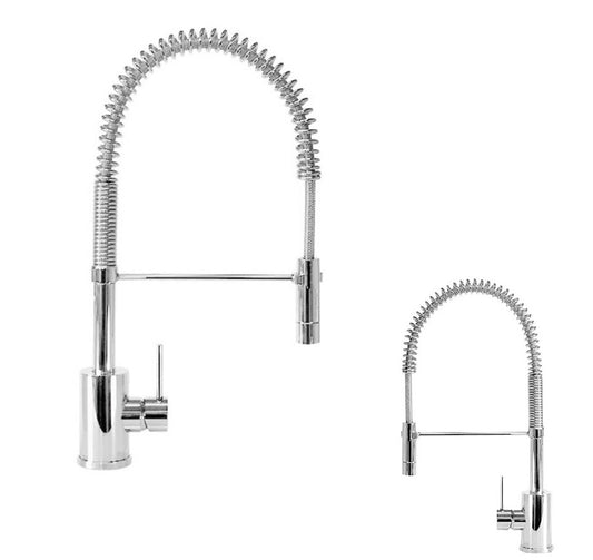 Zucchetti Shock ZP4264 Single lever sink mixer w/adjustable spray & aerator, in Chrome Finish