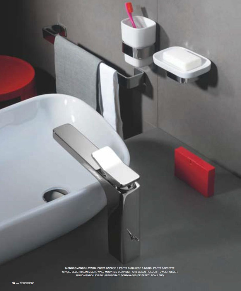 Zucchetti Soft ZP7232 single lever basin mixer w/pop-up waste ...