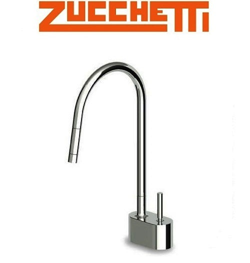 Zucchetti "Pan" ZP8279 S.Lever Kicthen Sink Mixer w/Pull-Out Spray &Swivel Spout. in Chrome Finish