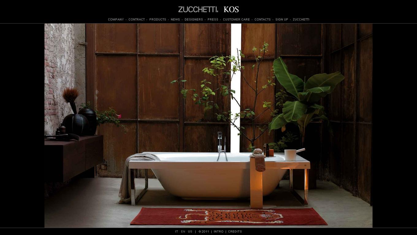 Zucchetti "Wosh" ZW1144 Bath & Shower Mixer w/Diverter & Hand Shower Set. in Chrome Finish