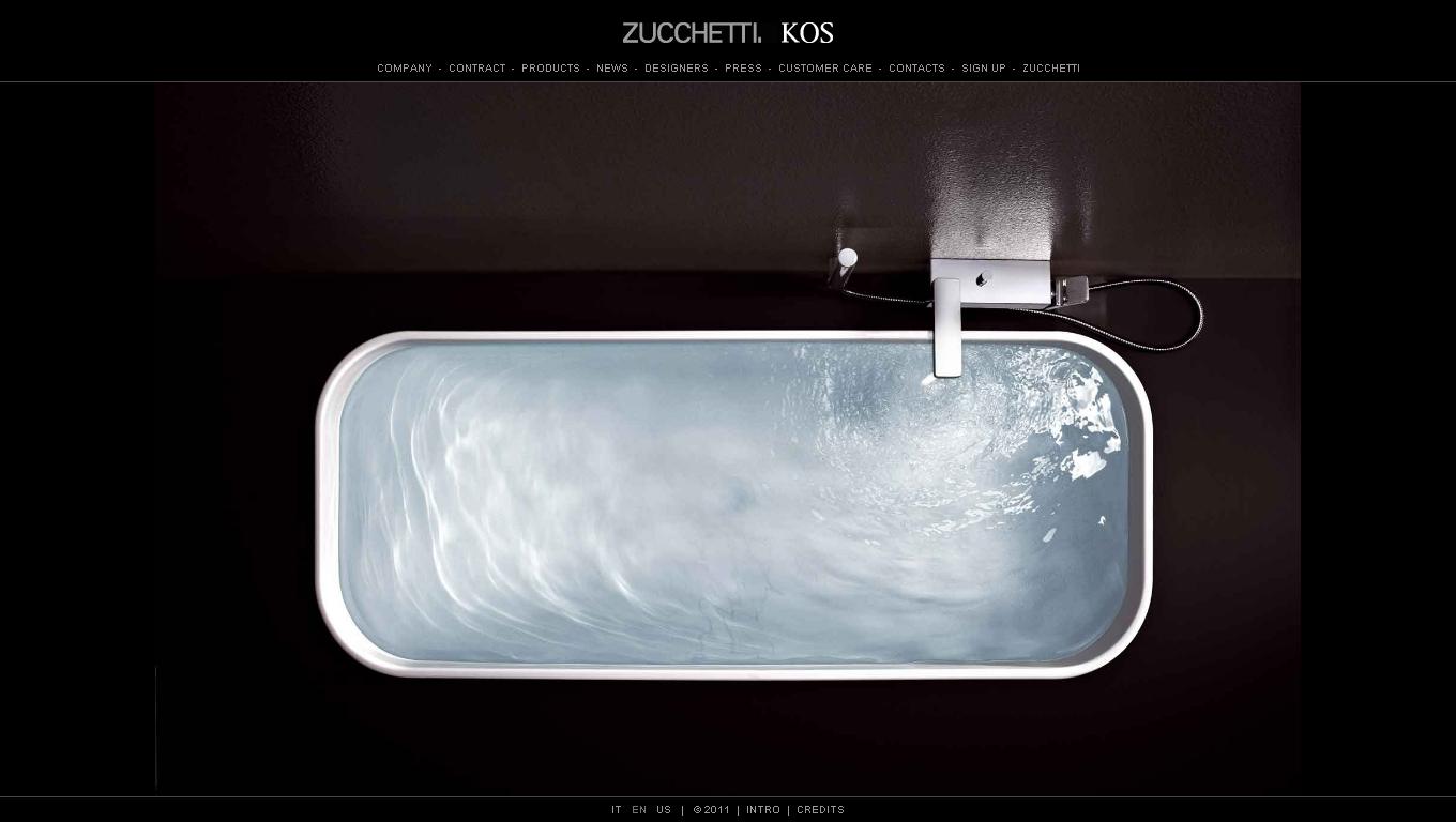 Zucchetti "Wosh" ZW1144 Bath & Shower Mixer w/Diverter & Hand Shower Set. in Chrome Finish