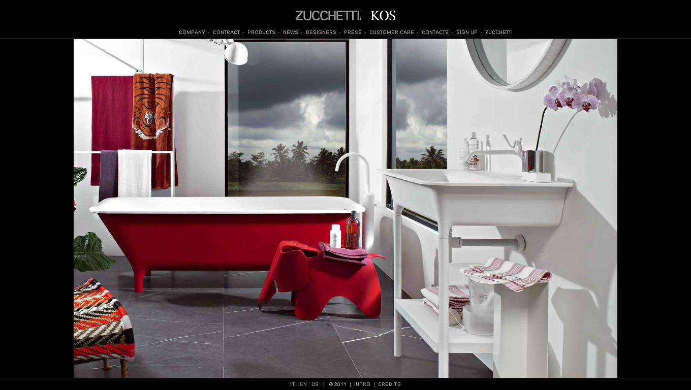 Zucchetti "Wosh" ZW1144 Bath & Shower Mixer w/Diverter & Hand Shower Set. in Chrome Finish