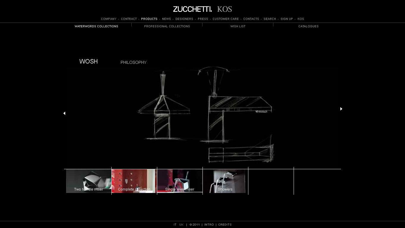 Zucchetti "Wosh" ZW1192 Single Lever Basin Mixer w/Pop-up Waste Set. in Chrome Finish