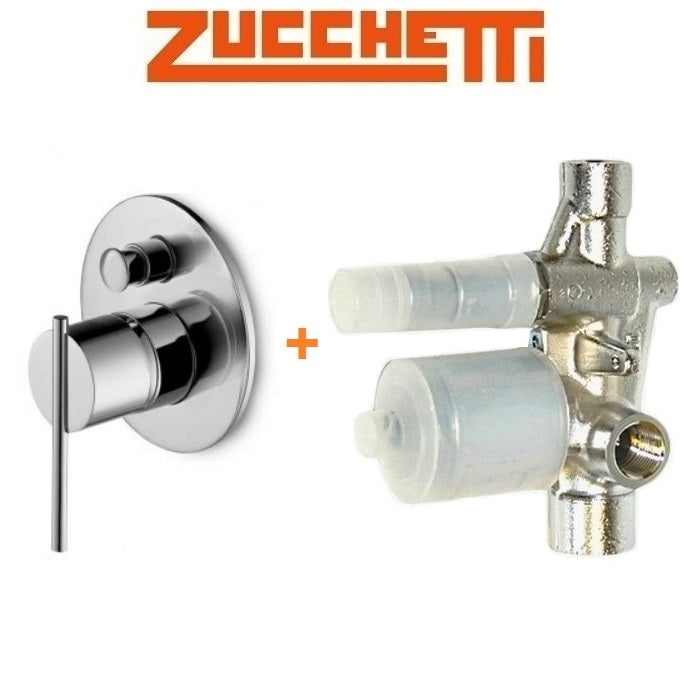 Zucchetti "Spin" ZX3112 W.M bath shower mixer w/R99653 Built-In Part