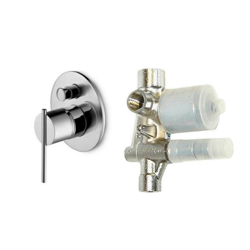 Zucchetti "Spin" ZX3112 W.M bath shower mixer w/R99653 Built-In Part